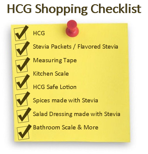 Get the best HCG shopping list here... super helpful!