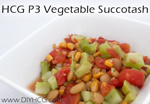 Eat your veggies! This HCG P3 recipe will help you get in your vegetable servings while on Phase 3 of the HCG Diet.