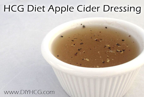 Homemade HCG diet 'apple cider salad dressing' recipe! Yummy dressing for phase 2 of the HCG diet and is also perfect to use as a meat marinade or as a dipping sauce! 