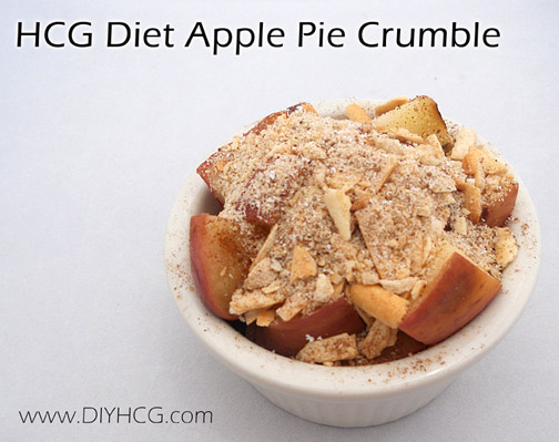 This is one of our top recipes for the HCG diet. It's warm, crunchy, and bursting with sauteed apples. It's so yummy that it feels like you're cheating, but you're not.