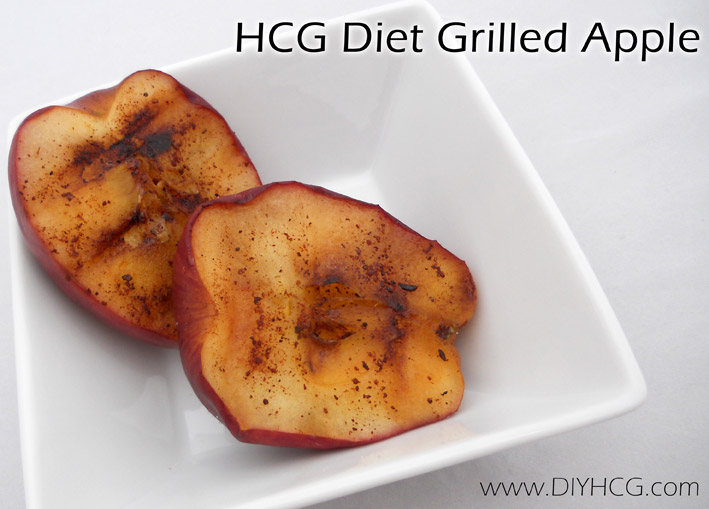 This is one of me favorite recipes for the HCG diet... this grilled apple taste like a dessert!