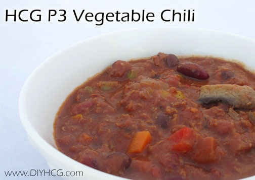 Warm up your soup pots for this super yummy HCG phase 3 chili. Plus it is packed with healthy veggies! 