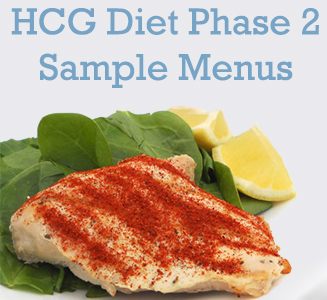 Human Chorionic Gonadotropin (HCG) Diet Phase 2 Sample Menus