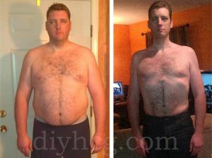 He used DIY HCG Products from diydietstore.com to lose weight.