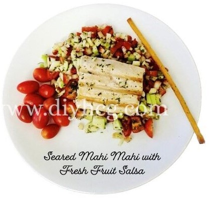Seared Mahi Mahi with Fresh Fruit Salsa (Phase 2) - Do-It-Yourself HCG